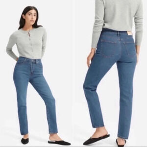 Everlane High Rise Slim Straight ankle Jeans